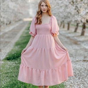 Morning Lavender Paige Puff Dress